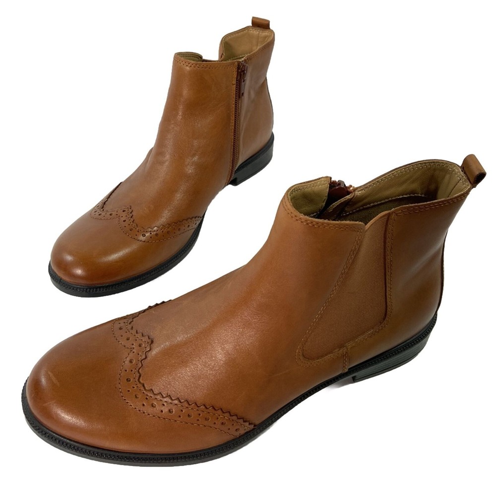 Hotter Comfort Concept Women Size 6 Brown Leather 'County' Ankle Boots Western